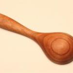 Cherry Wood Wooden Measuring Spoon And Coffee..