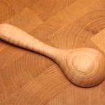 Wooden Coffee Scoop And 1 Tablespoon Measure Of..