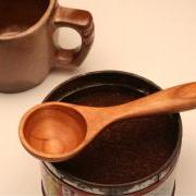 Wooden coffee scoop and measuring spoon 1 tablespoon